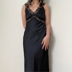 Abercrombie & Fitch Black Lace Trim Dress